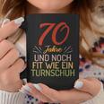 70 Jahre Und Noch Fit Wie Ein Trainschuh 70 Birthday S Tassen Lustige Geschenke