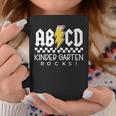 Abcd Kindergarten Rocks First Day Of School Back To School Coffee Mug Unique Gifts