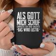 Als Gott Mich Schuf Grinste Sarcasm Tassen Lustige Geschenke