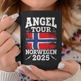 Angel Tour Norway 2025 Fishing Team Norway Flag Angler Tassen Lustige Geschenke