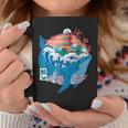 Ballena Japonesa Gran Ola Kanagawa Japón Arteintage Taza de café Regalos divertidos