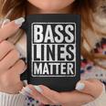 Bass Lines Matte Bass Guitar Bassist Edm Music Fan Tassen Lustige Geschenke