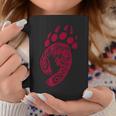 Bear Paw Print Tribal Grizzly Papa Momma Tribe Claw Tazze Regalos divertidos