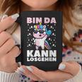 Bin Da Kann Losgehen Cute Unicorn Girls Women Tassen Lustige Geschenke