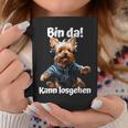 Bin Da Kann Losgehen Yorkie Dog Lover Tassen Lustige Geschenke