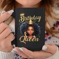 Birthday Queen Melanin Afro African American Girls Women Coffee Mug Personalized Gifts