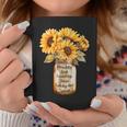 Blessed By God Loved By Jesus Sunflower Bouquet Coffee Mug Personalized Gifts