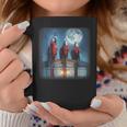 Camicia Macaw Scarlet Ululando Al Pappagallo Lunare Tazze Regalos divertidos