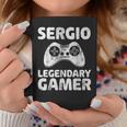 Camisa De Jugador Legendaria Personalizada Sergio Nameideo Gamer Taza de café Regalos divertidos