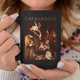 Caravaggio Natividad Con San Francisco Y San Lorenzo Taza de café Regalos divertidos