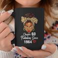 Chapter 60 Fabulous Since 1964 60Th Birthday Leopard Coffee Mug Funny Gifts
