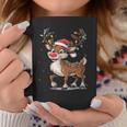 Christmas Cute Reindeer Red Nose Tassen Lustige Geschenke