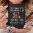 Christmas Oh What Fun It Is To Ride Golf Lover Ugly Sweater Coffee Mug Funny Gifts