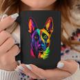 Colorful Belgian Malinois Lover Brave Dog Black Coffee Mug Personalized Gifts