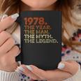 Compleanno Regalointage 1978 Year Man Myth Legend Tazze Regalos divertidos