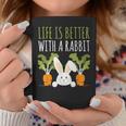 Conigli Life Is Better With A Rabbit Cute Pet Bunny Tazze Regalos divertidos