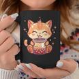Cute Cat Boba Tea Bubble Tea Anime Kawaii Neko Coffee Mug Unique Gifts