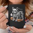 Cute Halloween Skeleton French Bulldog Puppy Bones Costume Coffee Mug Unique Gifts