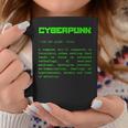 Cyberpunk Word Definition Cyberpunk Taza de café Regalos divertidos