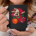 Dabbing Dog Maldivas Baloncesto Fans Jersey Maldivas Bandera Taza de café Regalos divertidos