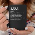Definición De Sara Nombre Personalizado Sara Divertido Cumpleaños Cuello Taza de café Regalos divertidos