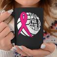 Dig For Cure Pink Ribbon Volleyball Breast Cancer Awareness Coffee Mug Unique Gifts