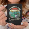 Divertido Rock Music Band Drum Player Retrointage Taza de café Regalos divertidos