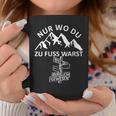 Donna Berg Scritta Wo Du Zu Fuss Warst Wander Con Collo A Tazze Regalos divertidos
