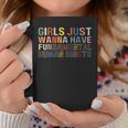 Donna Girls Just Wanna Have Fundamental Rights Feminism Con Collo A Tazze Regalos divertidos