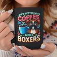 Donna Laita È Migliore Con Caffè E Boxer Caffeina Boxer Dog Con Collo A Tazze Regalos divertidos