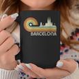 Donna Spagna Souveniracanza Retrointage Skyline Di Barcellona Con Collo A Tazze Regalos divertidos