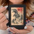 Donnaintage Arte Giapponese Anime T-Rex Dino Kaiju Mostro Tokyo Con Collo A Tazze Regalos divertidos