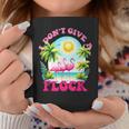 I Dont Give A Flock Retro Summer Vibes Flamingo Beach Coffee Mug Unique Gifts