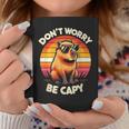 Dont Be Worry Be Capy Capybara Retro Rodent Tassen Lustige Geschenke