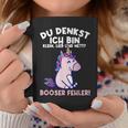 Du Denkst Ich Bin Klein Lieb Und Nett Einhorn Girl's Women's Tassen Lustige Geschenke