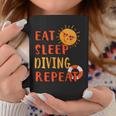 Eat Sleep Diving Repeat Diving Hobby Diver Pastime Summer Coffee Mug Unique Gifts