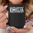 Emilia Nome Personale Donna Ragazza Divertente Emilia Tazze Regalos divertidos