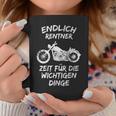 Endlich Rentner Motorcycle Tassen Lustige Geschenke