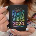 Family 2024 Vibes Family Vacation Making Memories Summer Coffee Mug Personalized Gifts