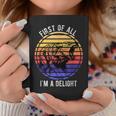 First Of All I'm A Delight Divertente Lupo Sarcastico Uomini Donne Tazze Regalos divertidos