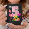 Flamingo Birthday I'm 5 Tropical Flamingo Theme 5Th Birthday Tazze Regalos divertidos