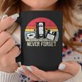 Never Forget Floppy Dischs Tape Retrointage Tazze Regalos divertidos