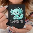 Gamesolotl Kawaii Axolotl Gamer Anime Coffee Mug Personalized Gifts