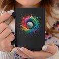 Grafica Artistica Colorata Con Pallina Da Golf Splash Tazze Regalos divertidos