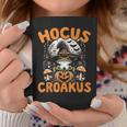 Halloween Frog Witch Pun Hocus Croakus Toad Lover Costume Coffee Mug Personalized Gifts