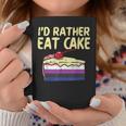 Id Rather Eat Cake Lgbtq Genderfluid Flag Non-Binary Tazze Regalos divertidos