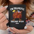 I'm Thankful Trump Won Thanksgiving Trump Autumn Turkey 2024 Coffee Mug Unique Gifts