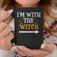 I'm With The Witch Halloween Couples Costume Coffee Mug Personalized Gifts