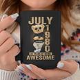 July 44Th Birthday 1980 Awesome Teddy Bear Coffee Mug Funny Gifts
