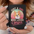 Just A Girl Who Loves Corgis Cute Corgi Dog Girl Coffee Mug Unique Gifts